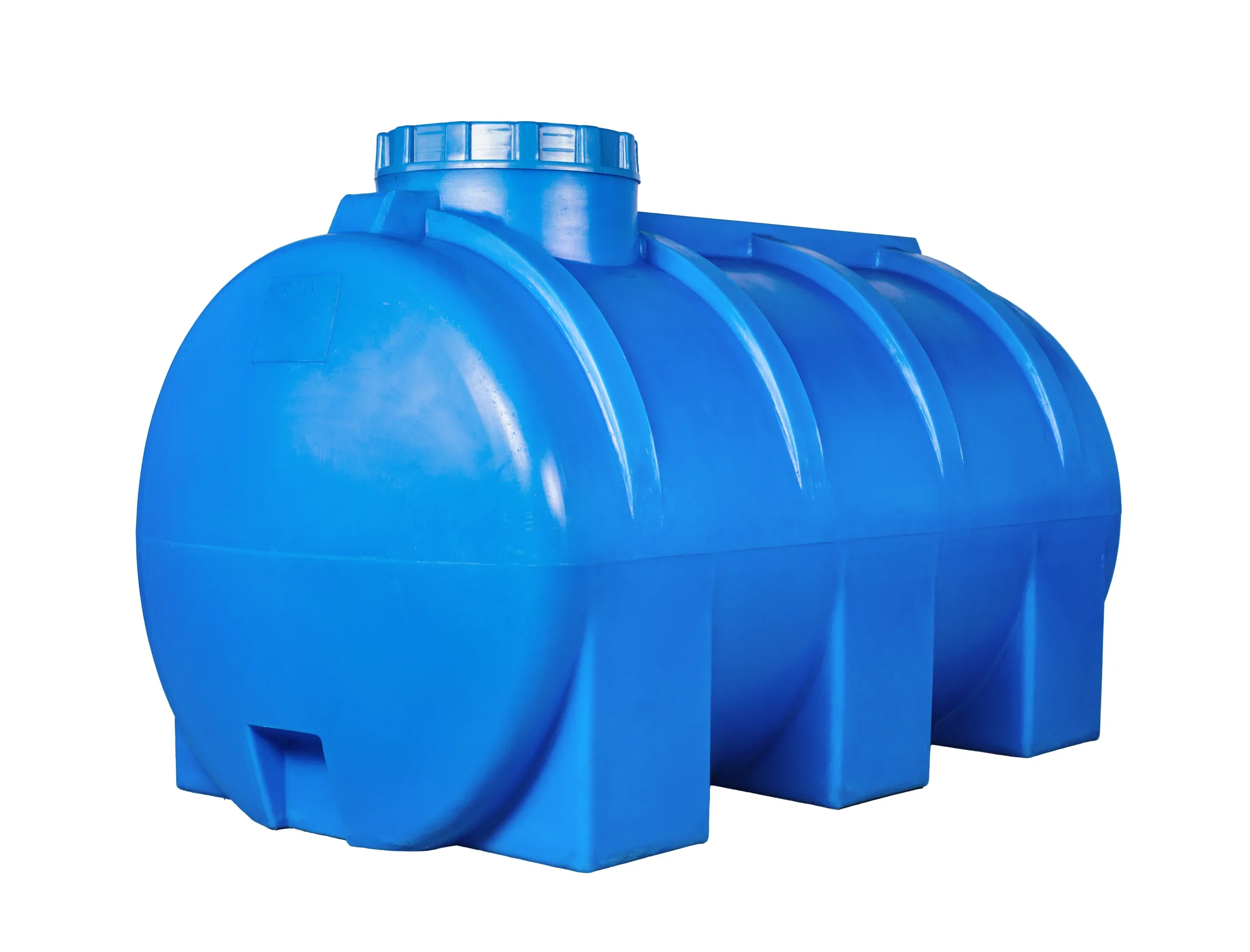 Usługi 5 huge plastic tank water isolated white scaled